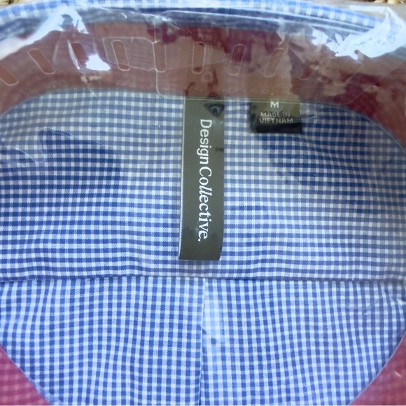 Classic Blue Gingham Men's Shirt - Picture 2 of 2